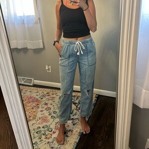 AERIE tie jeans